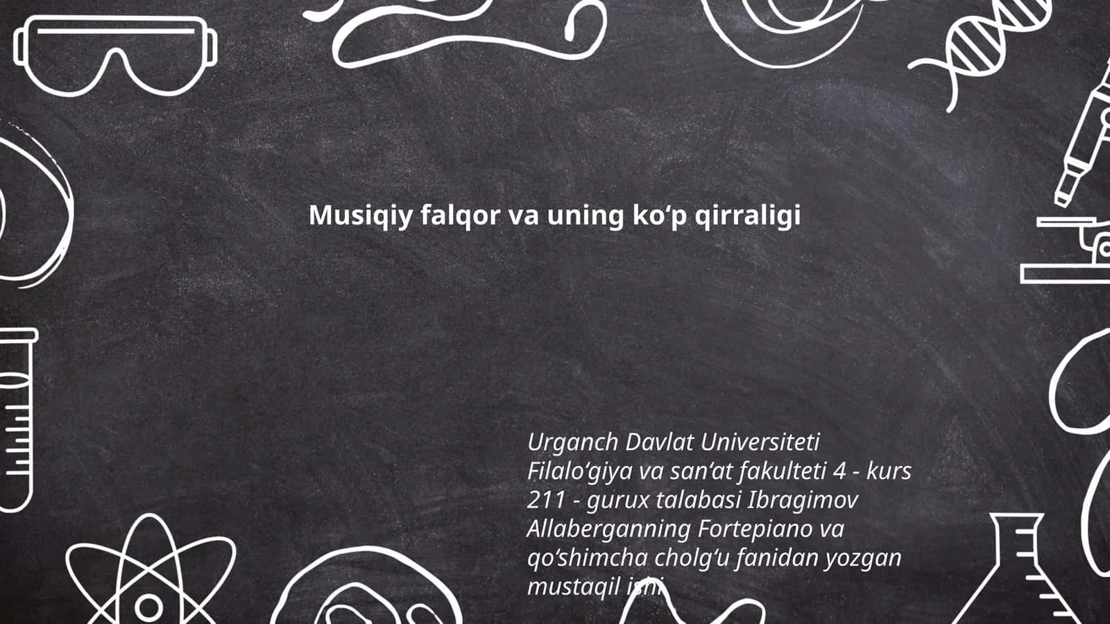 Musiqiy falqor va uning ko‘p qirraligi