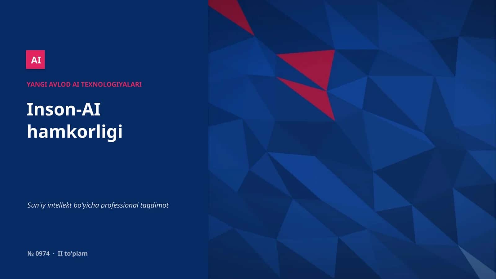 YANGI AVLOD AI TEXNOLOGIYALARI