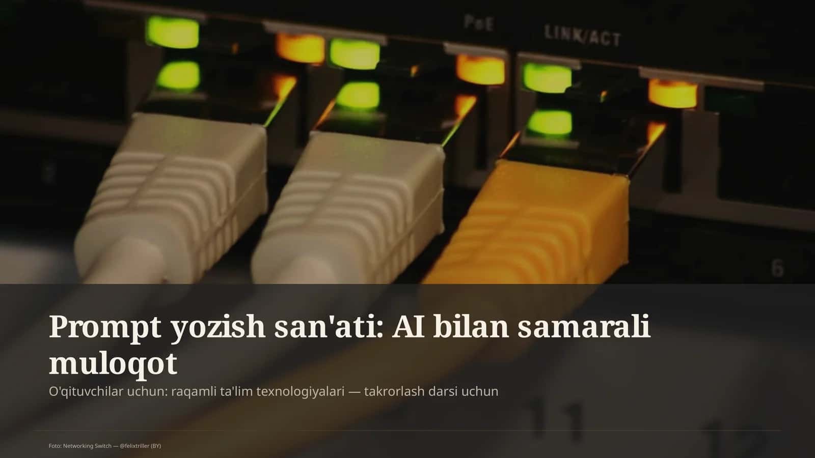 Prompt yozish san'ati: AI bilan samarali muloqot