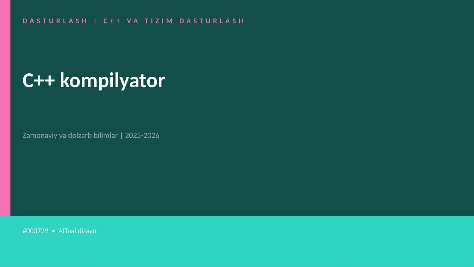 C++ kompilyator