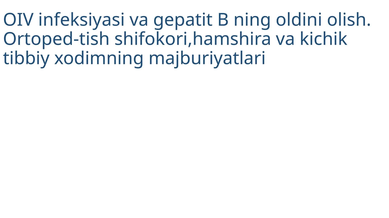 OIV infeksiyasi