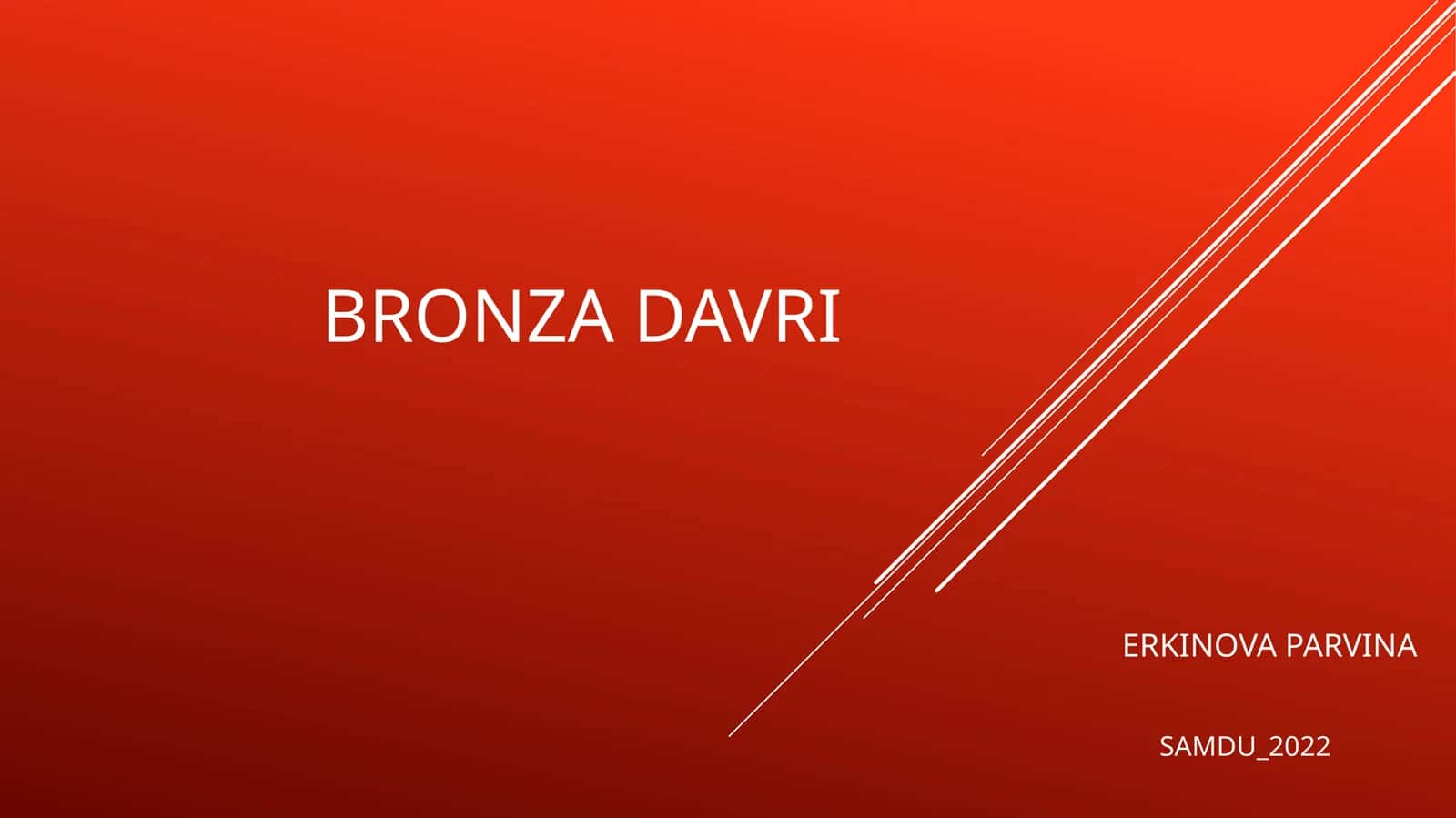 Bronza davri