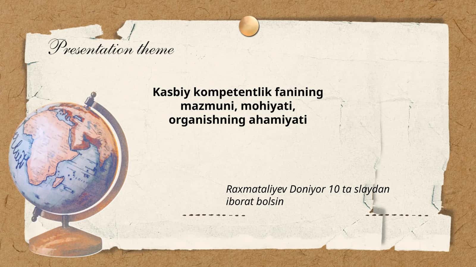 Kasbiy kompetentlik fanining mazmuni, mohiyati, organishning ahamiyati