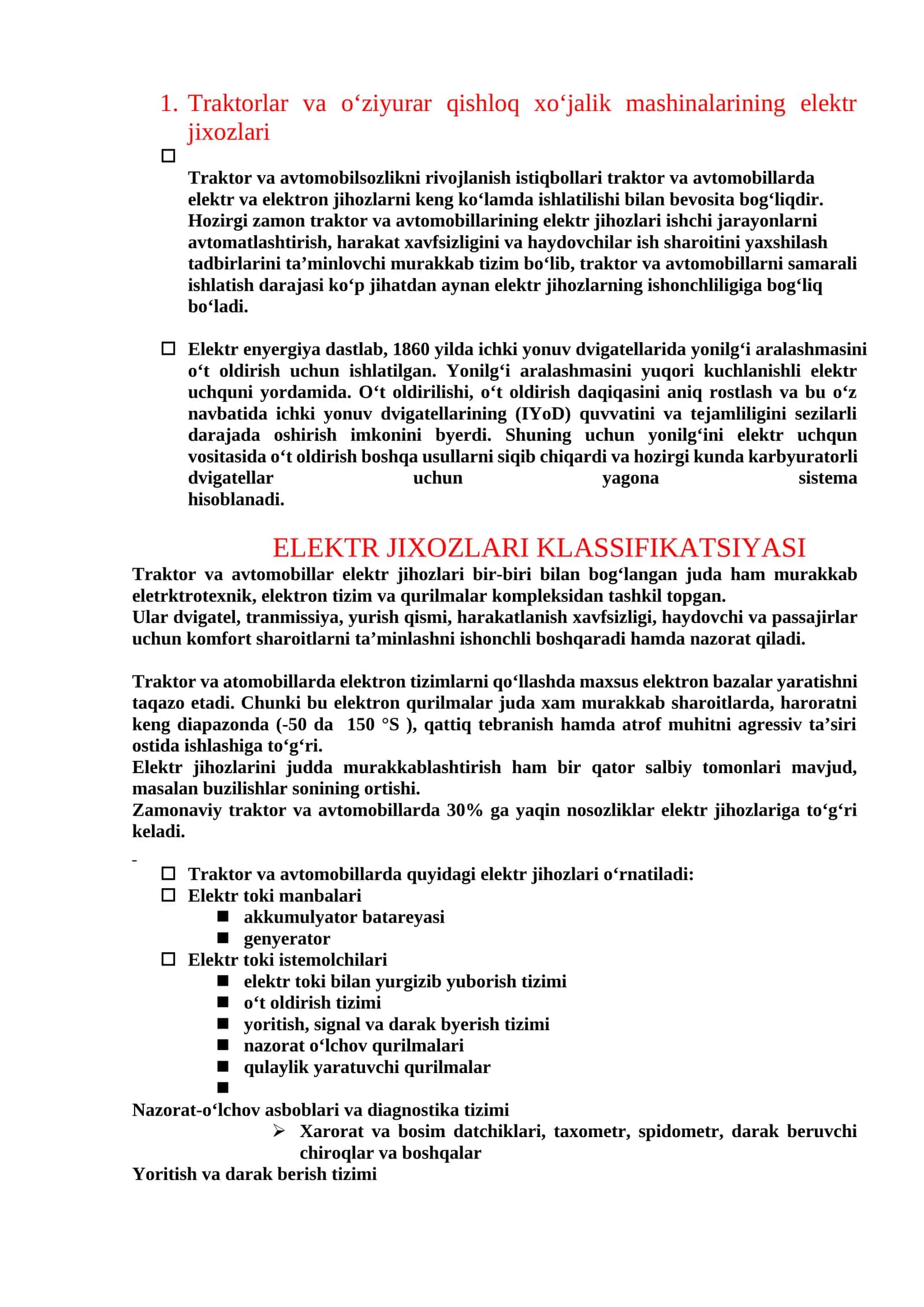 Elektr jixozlari