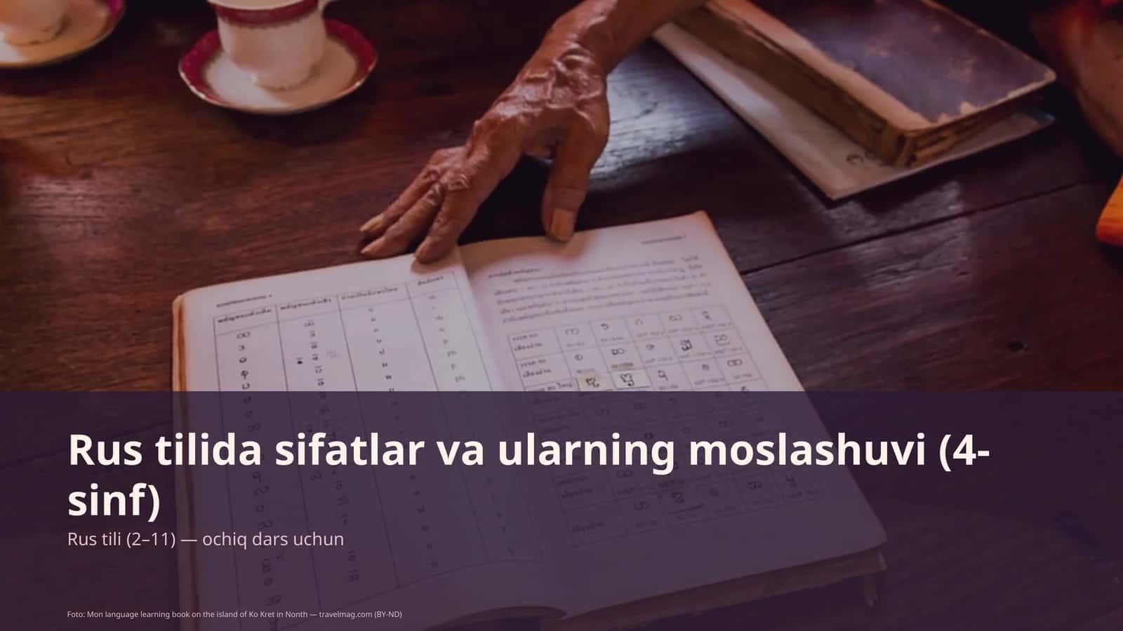 Rus tilida sifatlar va ularning moslashuvi (4-sinf)