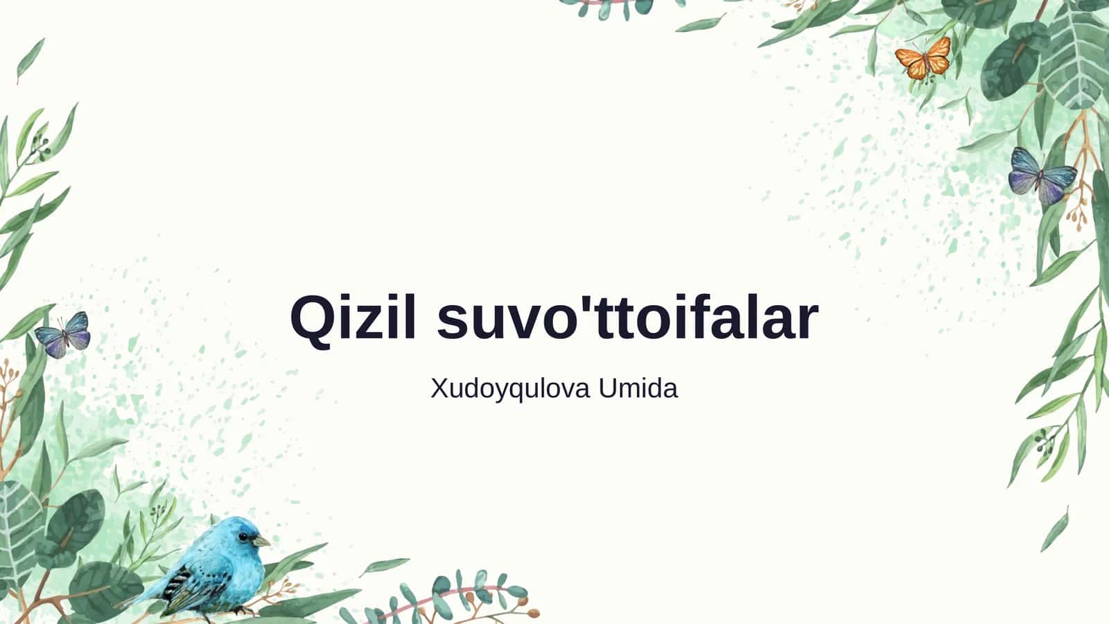 Qizil suvo'ttoifalar