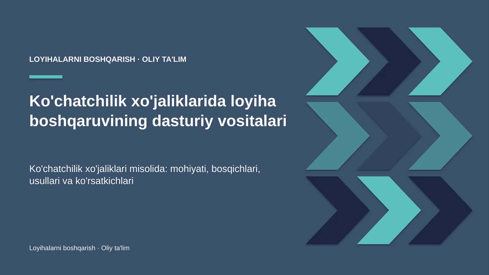 Ko'chatchilik xo'jaliklarida loyiha boshqaruvining dasturiy vositalari