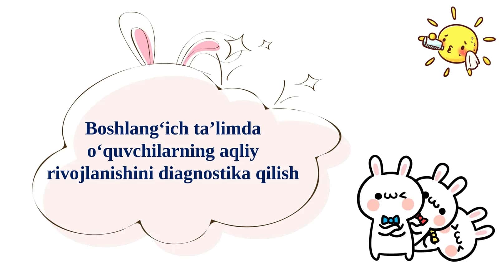 Aqliyrovojlanish diagnostika qilish