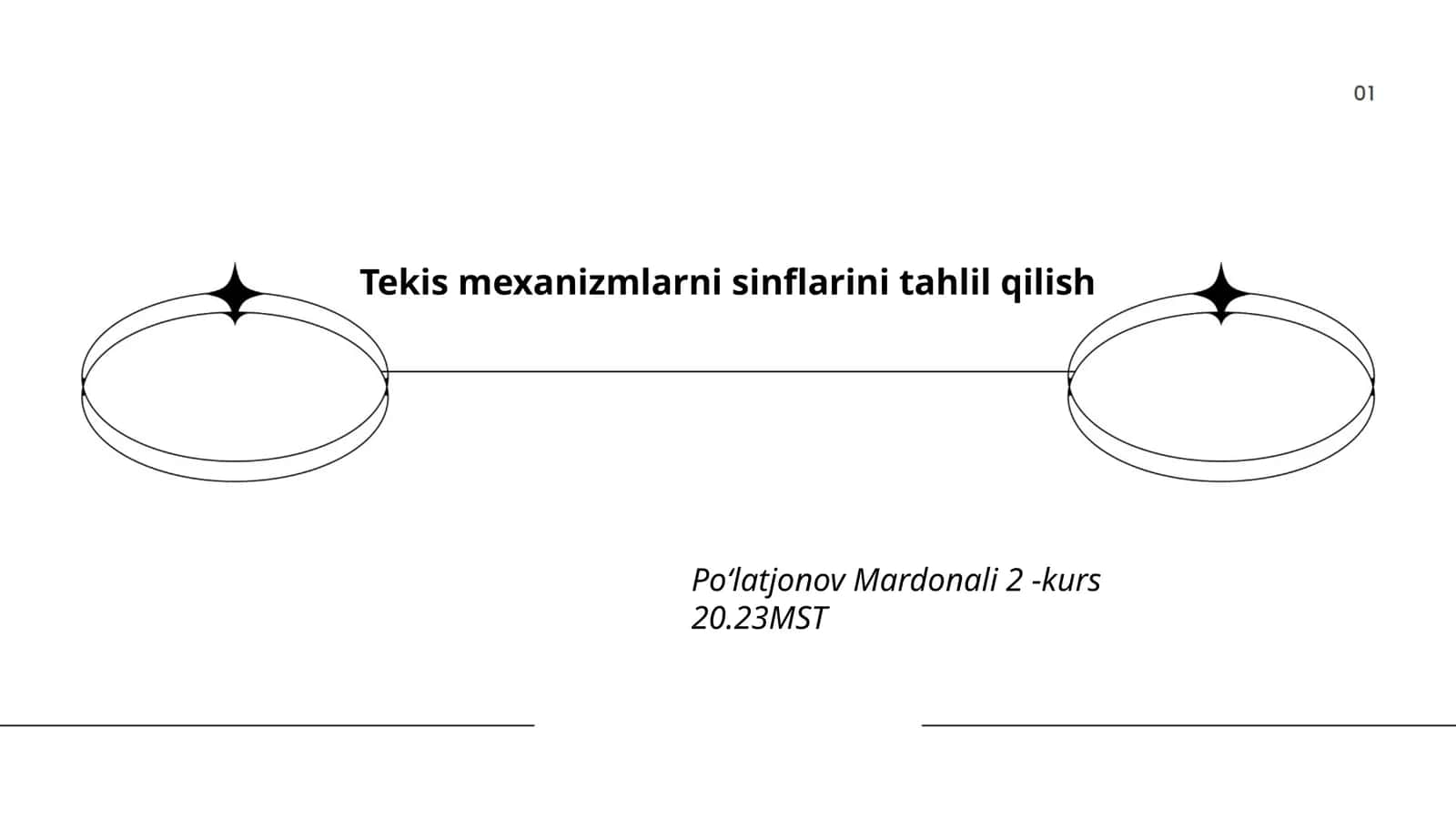 Tekis mexanizmlarni sinflarini tahlil qilish