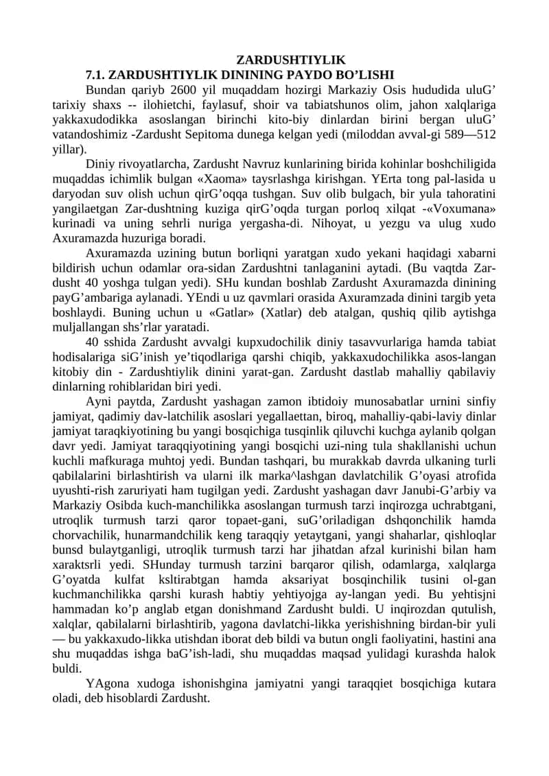 Zardushtiylik