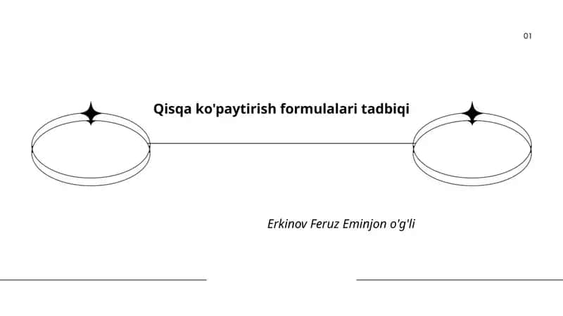 Qisqa ko'paytirish formulalari tadbiqi