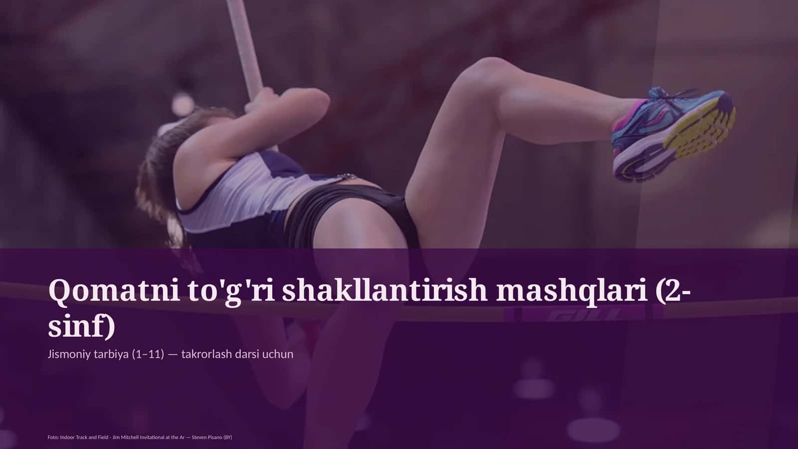 Qomatni to'g'ri shakllantirish mashqlari (2-sinf)
