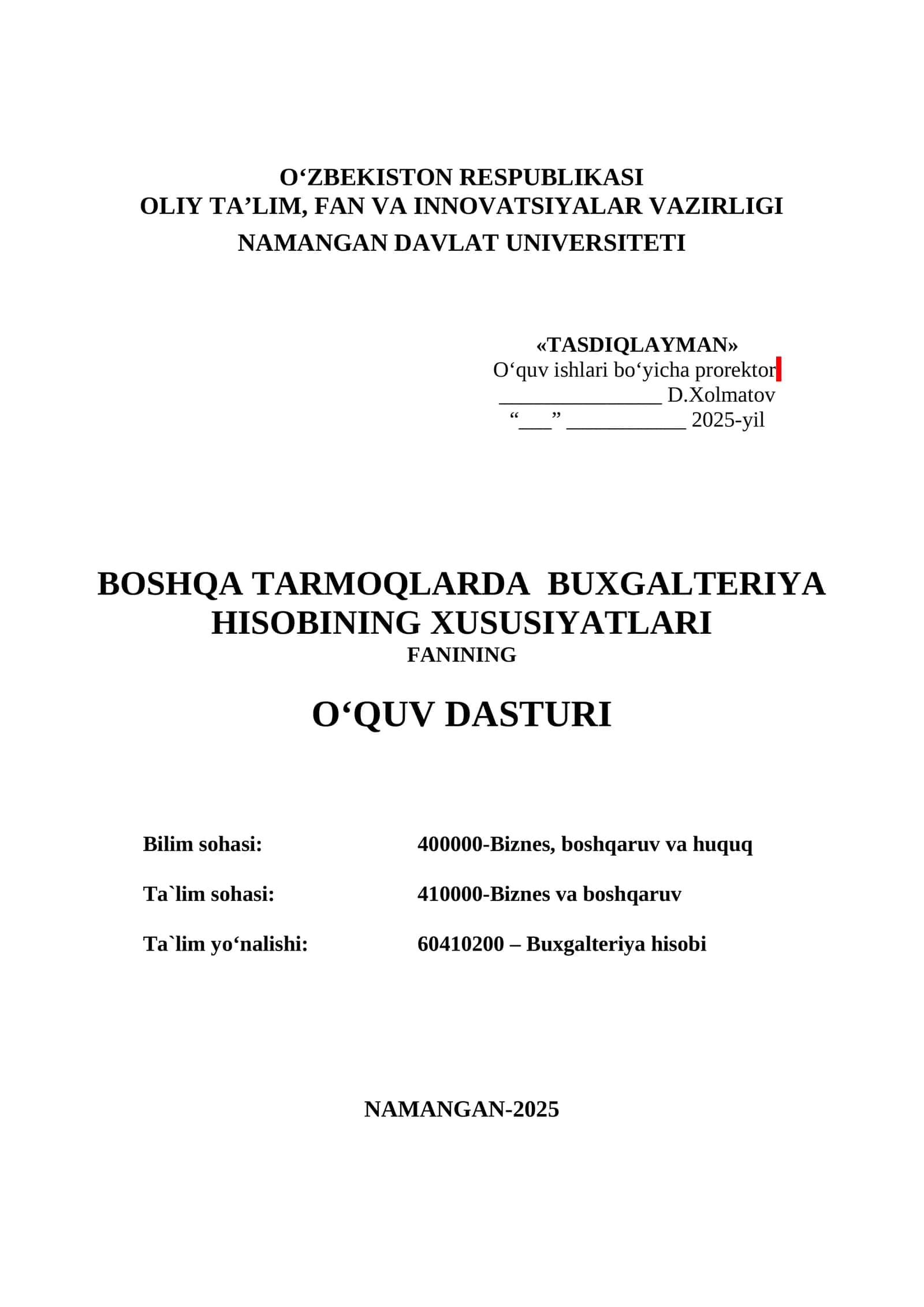 Buxgalteriya hisobining xususiyatlari