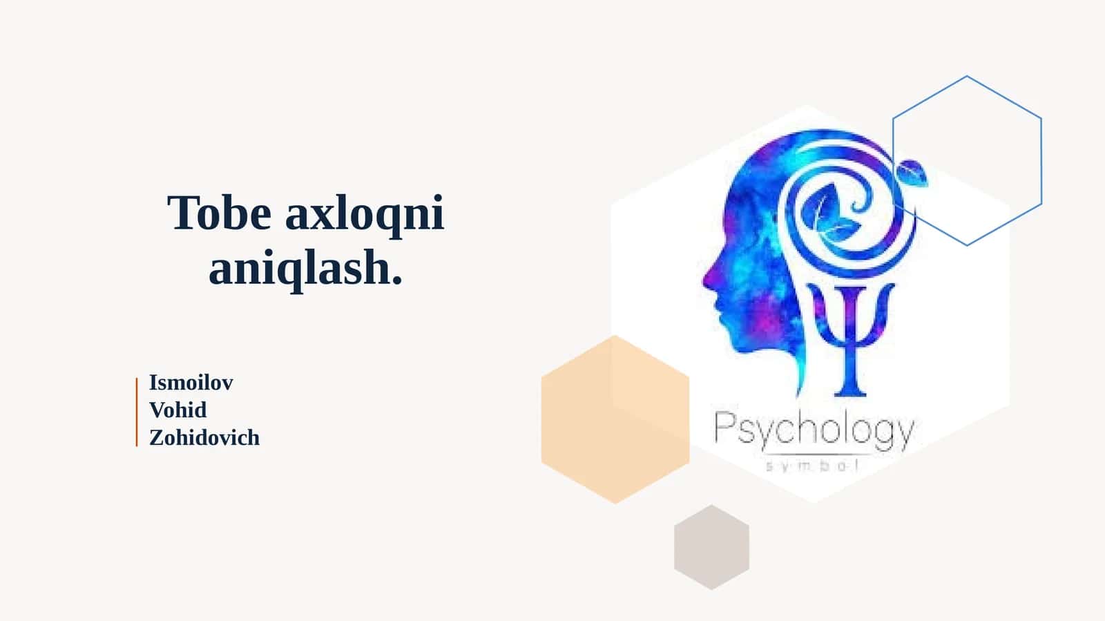 Tobeaxloqnianiqlash