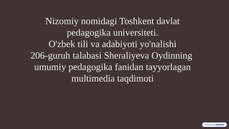 Pedagogik Fantaziya: Ta'limning Kaliti