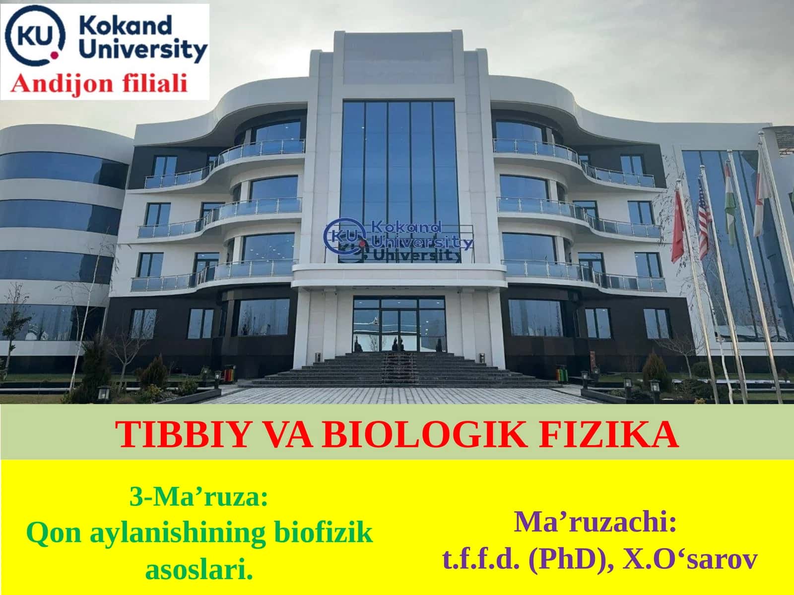 Qon aylanishining biofizik asoslari