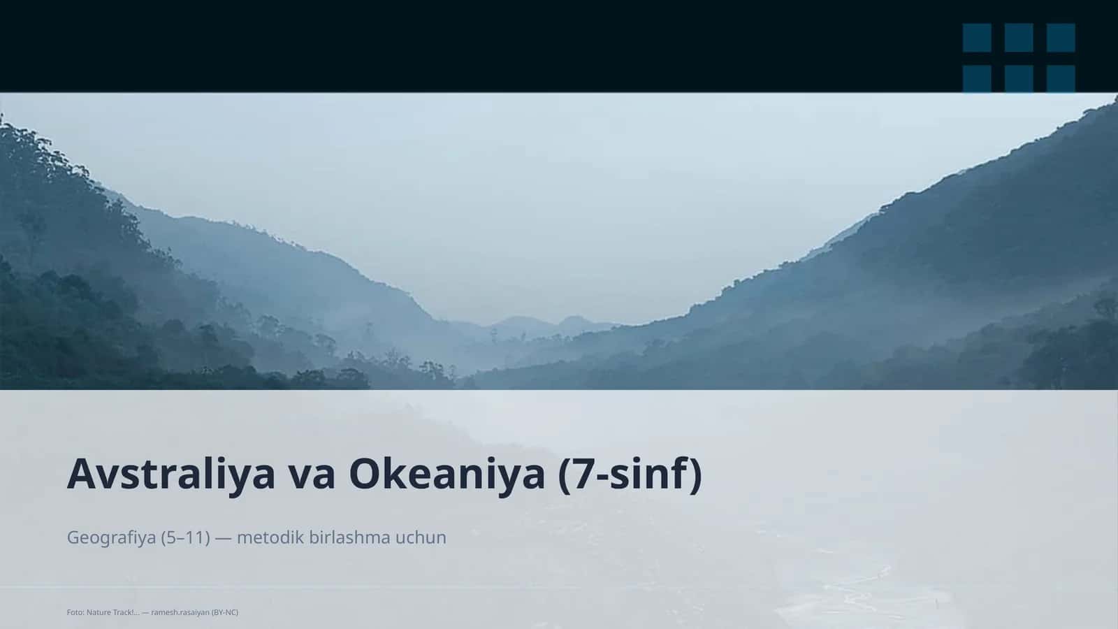 Avstraliya va Okeaniya (7-sinf)