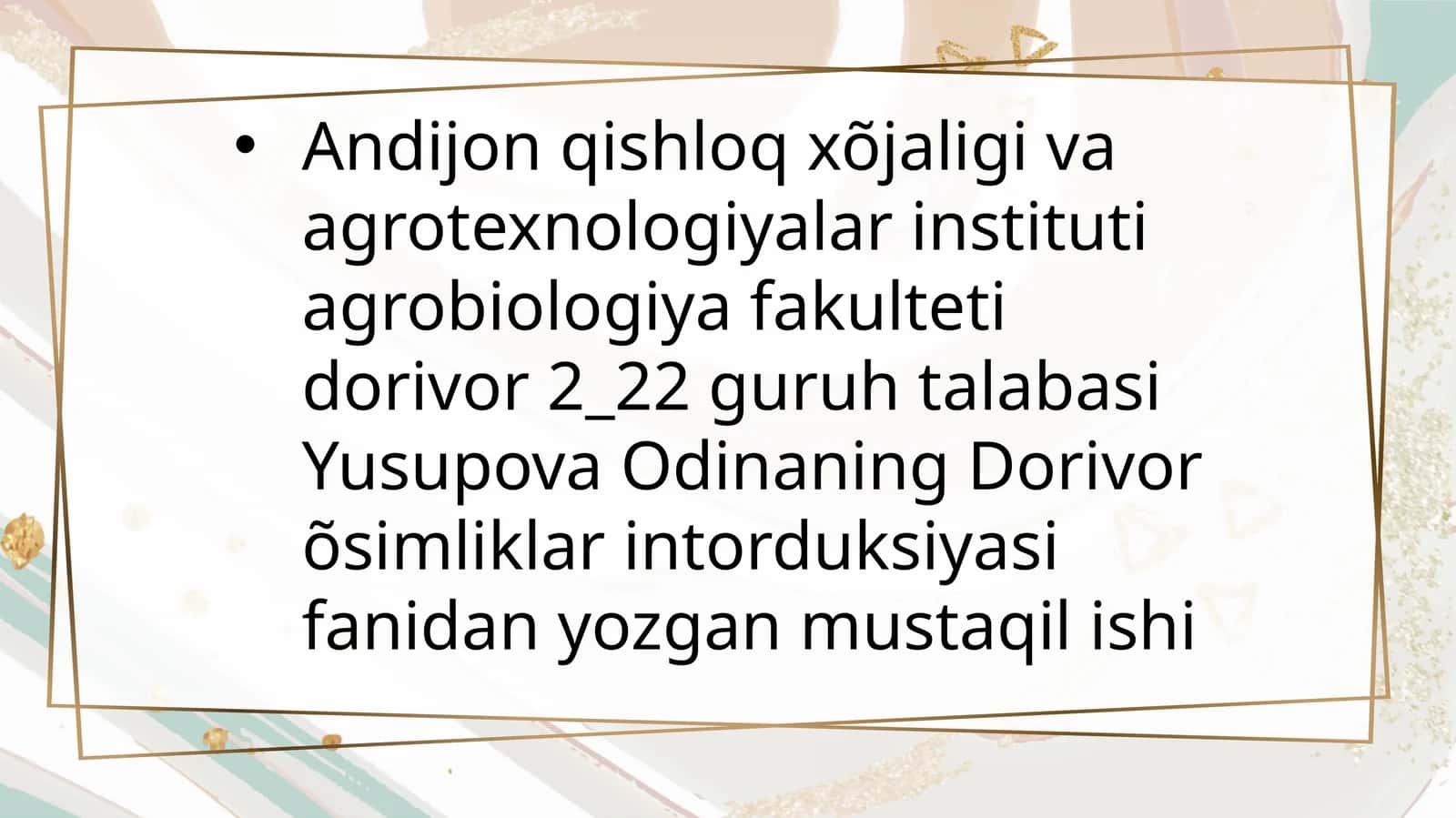 Dorivor o'simliklar introduksiyasi