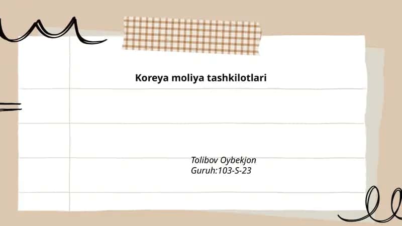 Koreya moliya tashkilotlari