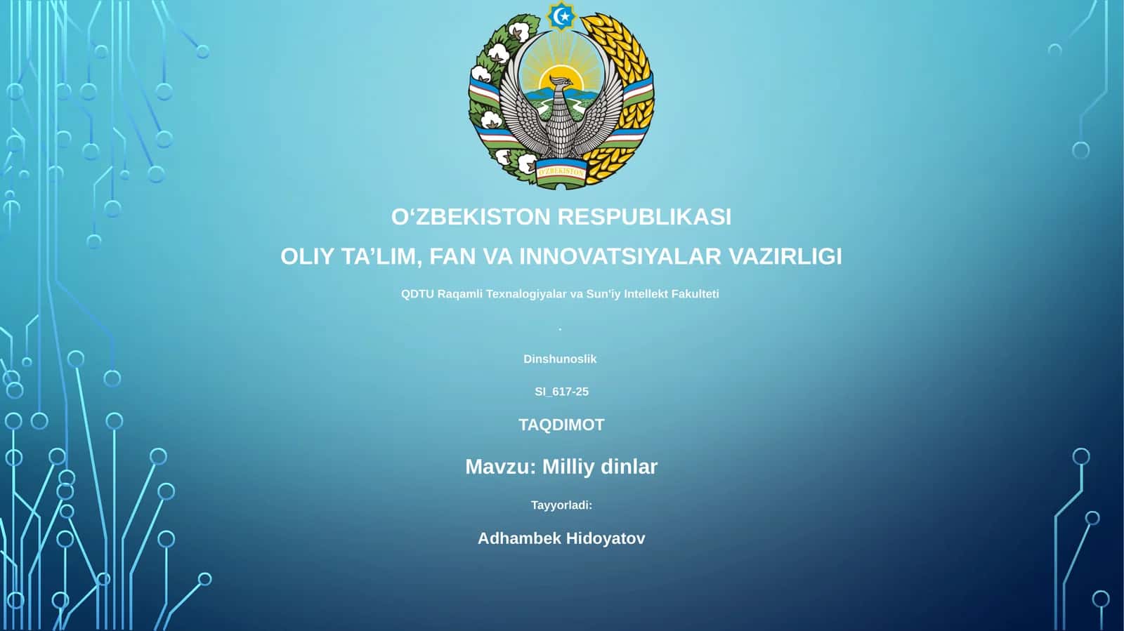 Milliy dinlar