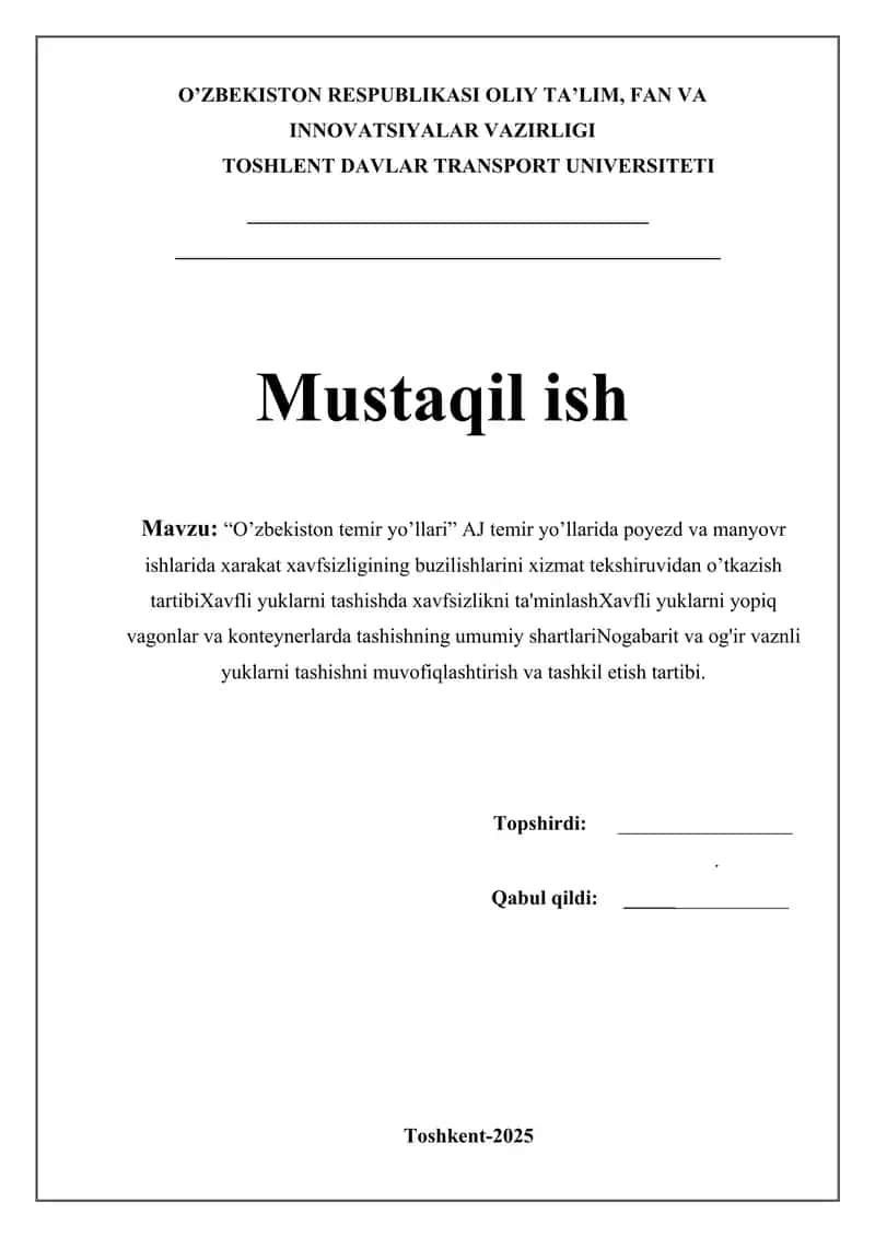 O'zbekiston temir yo'llari