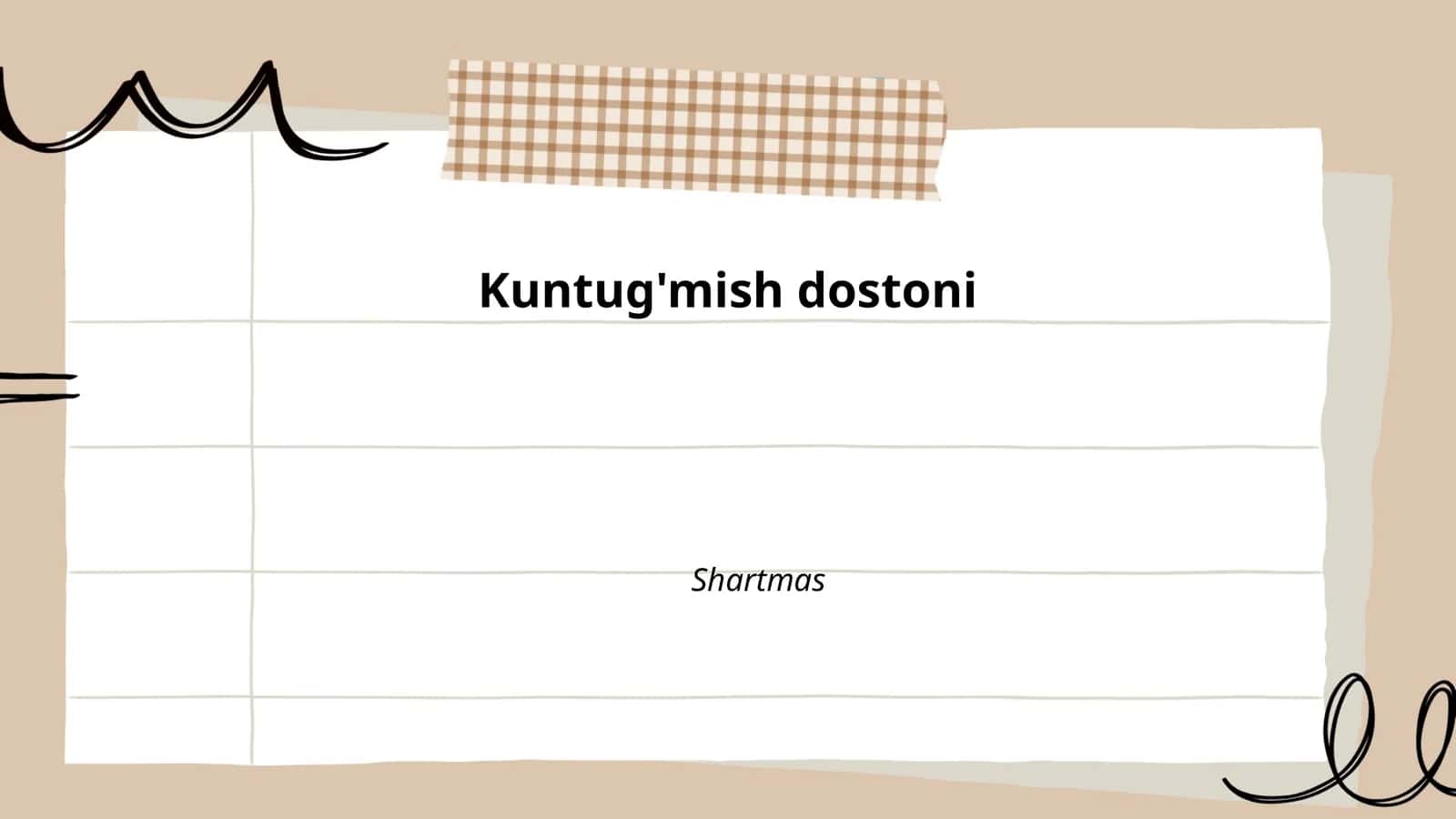 Kuntug'mish dostoni