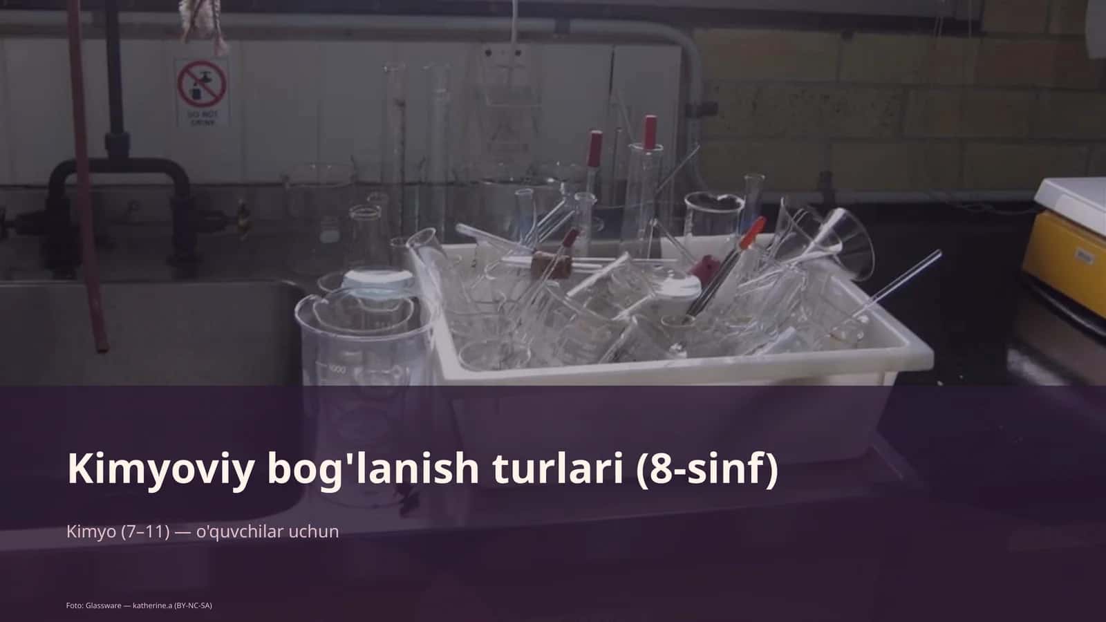 Kimyoviy bog'lanish turlari (8-sinf)