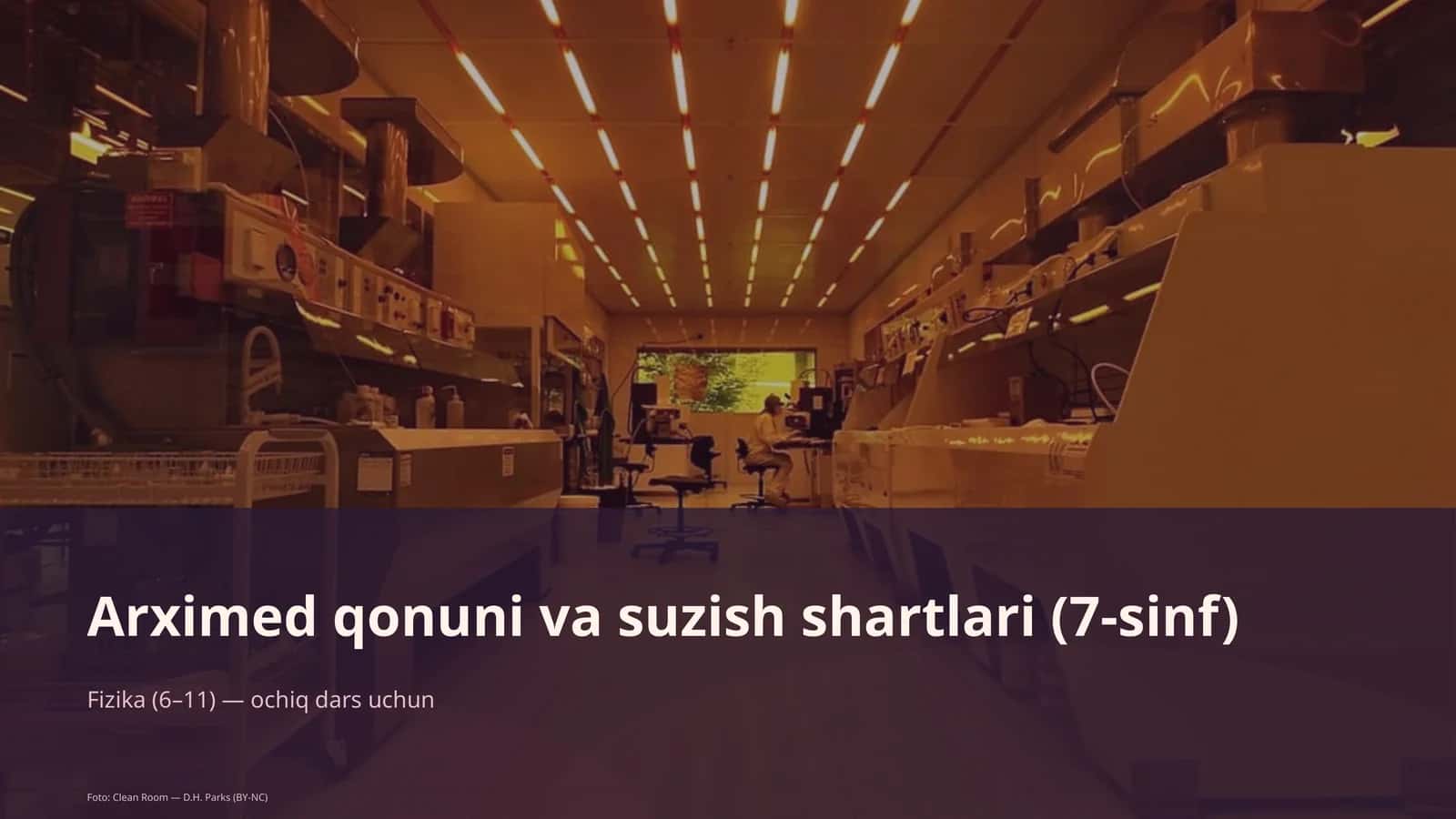 Arximed qonuni va suzish shartlari (7-sinf)
