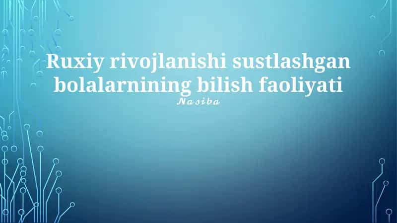 Kognitiv kechikishlar o'z-o'zini boshqarish strategiyasining rivojlanishiga to'sqinlik qilib, bolalarga impulslar va his-tuyg'ularni samarali boshqarishni qiyinlashtiradi 1