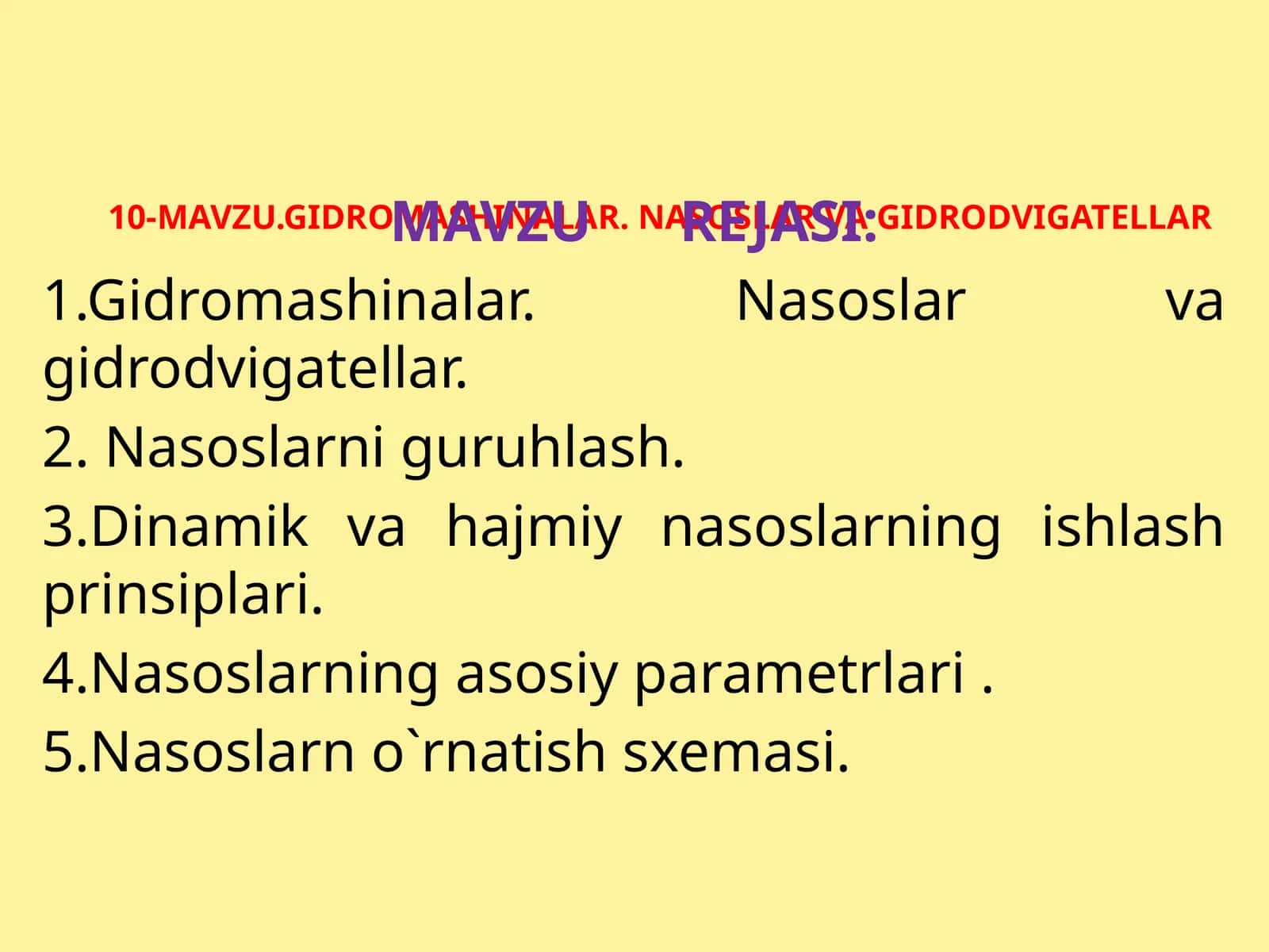 Gidromashinalar.Nasoslarvagidrodvigatellar