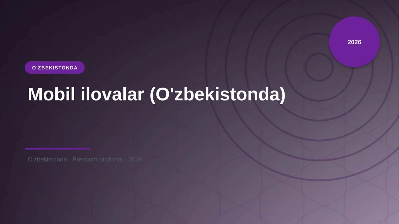 Mobil ilovalar (O'zbekistonda)