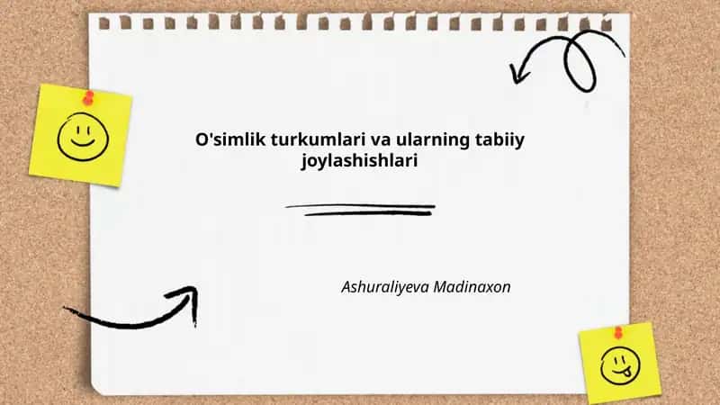 O'simlik turkumlari va ularning tabiiy joylashishlari
