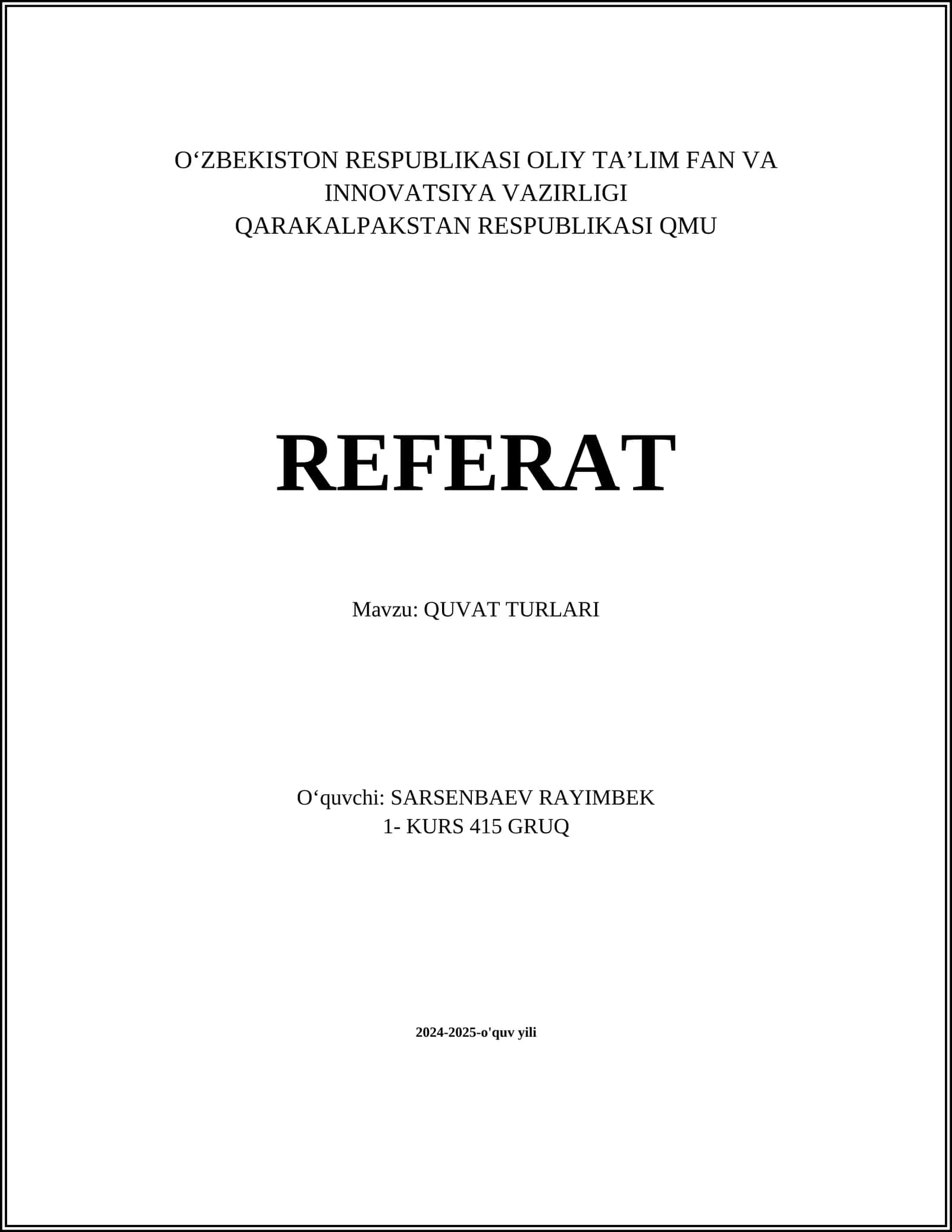 Elektr quvati