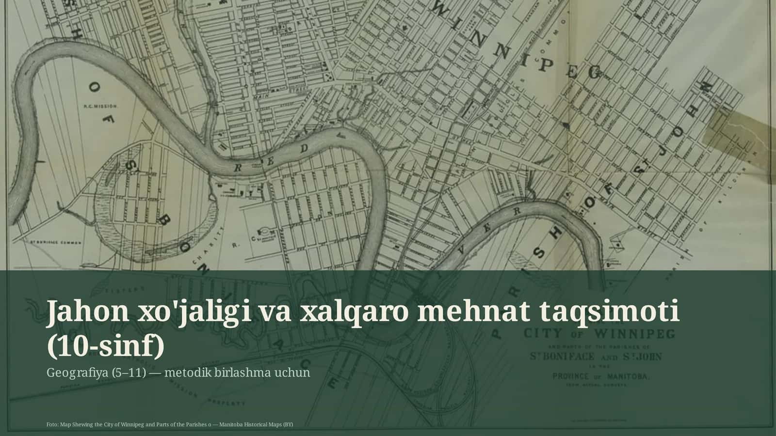 Geografiya (5–11) — metodik birlashma uchun