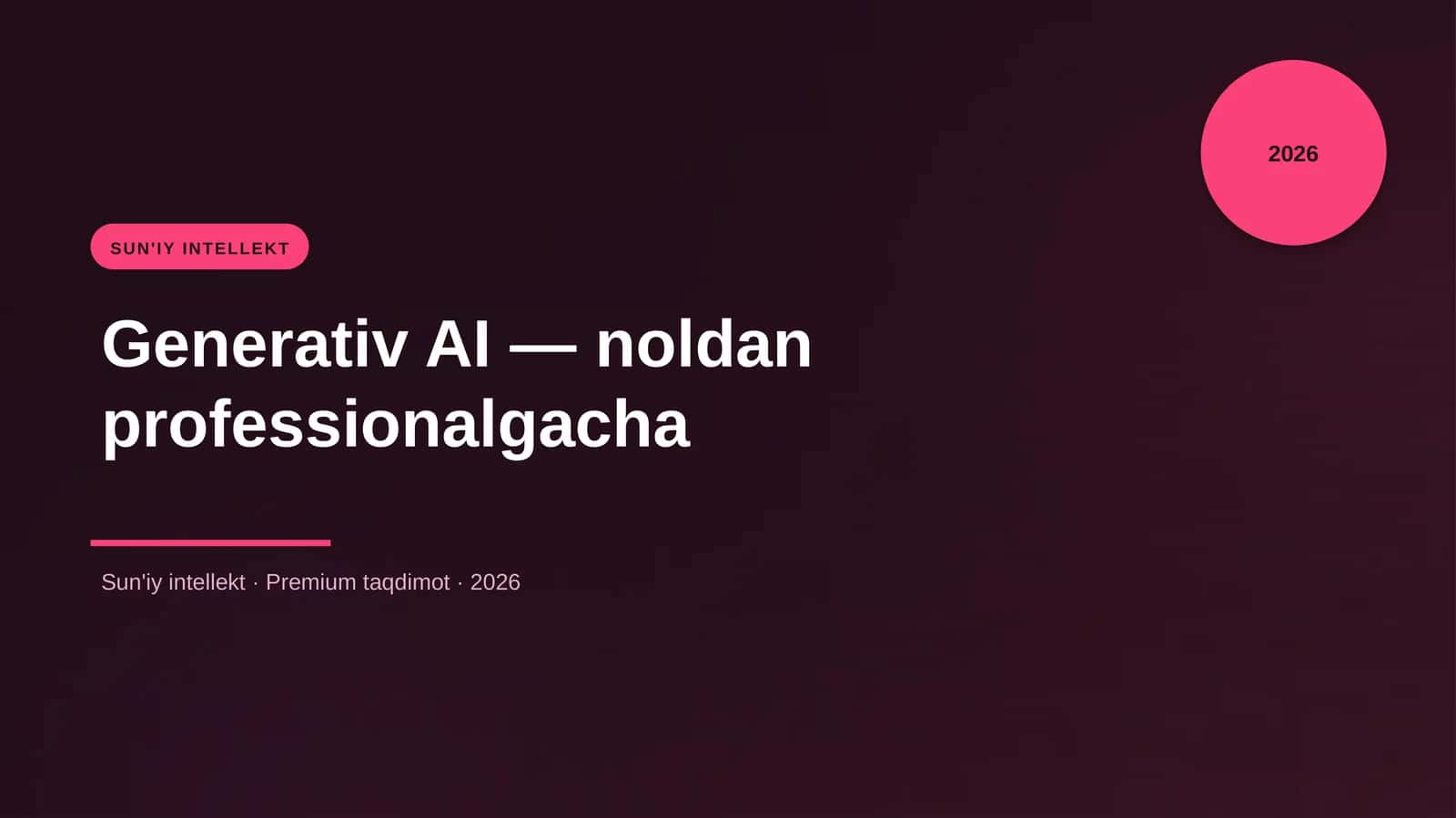 Generativ AI — noldan professionalgacha