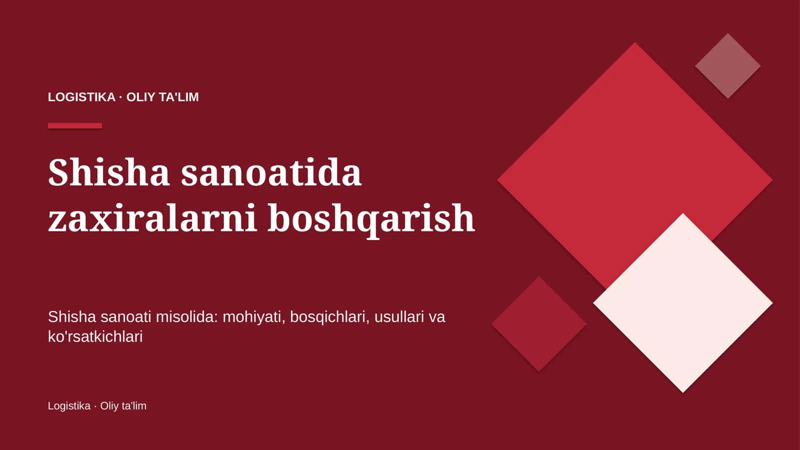 shisha sanoatida zaxiralarni boshqarish 9258