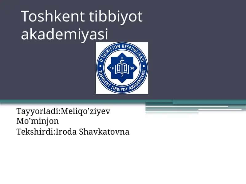 Vegetativ asab sistemasini o'rganish. Avtonom asab tizimi, simpatik, parasimpatik va metasimpatik