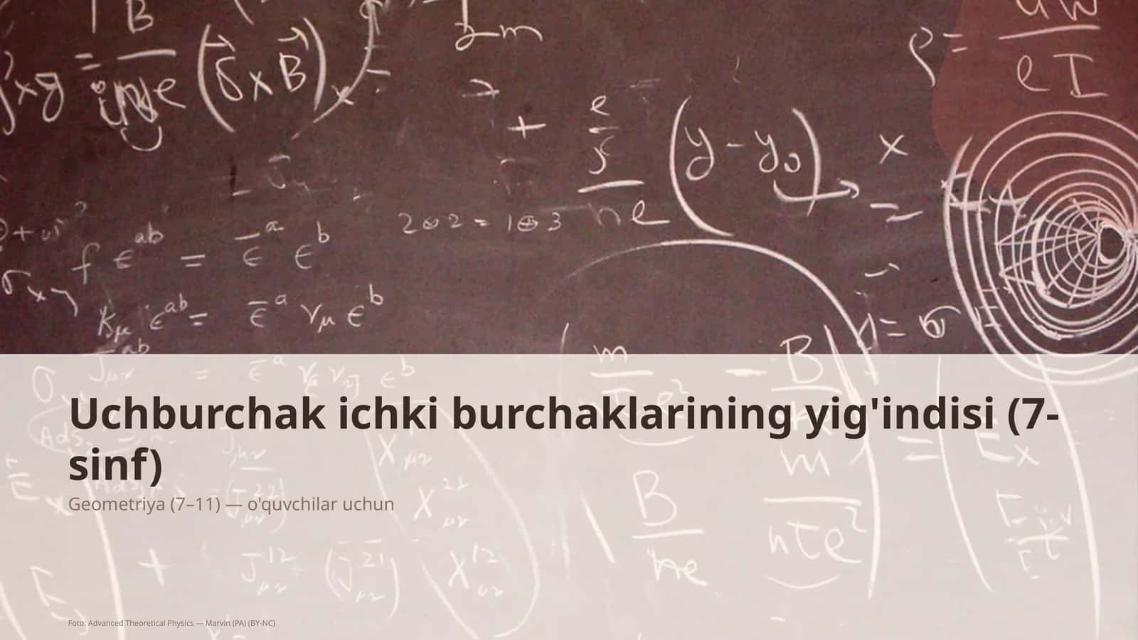 uchburchak ichki burchaklarining yigindisi 7 sinf 266