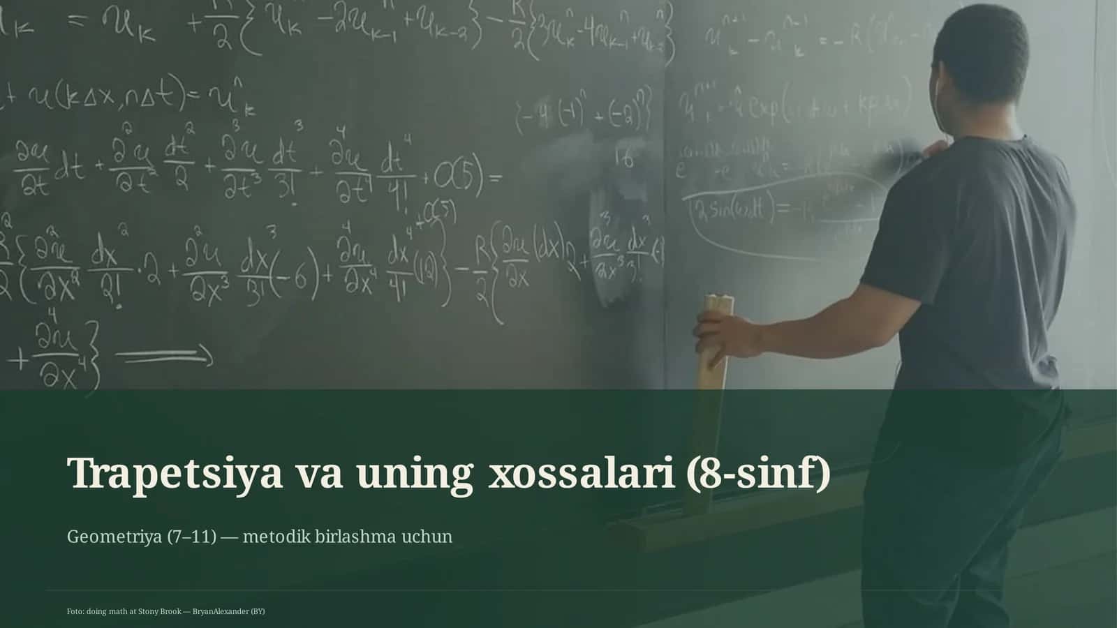 Trapetsiya va uning xossalari (8-sinf)
