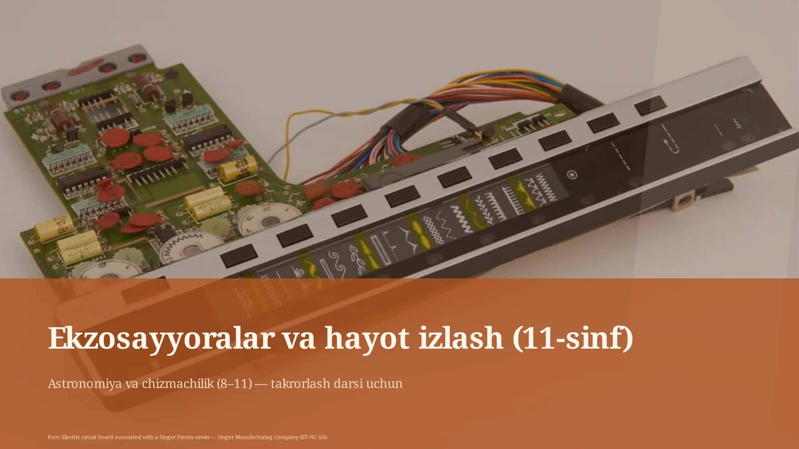Ekzosayyoralar va hayot izlash (11-sinf)