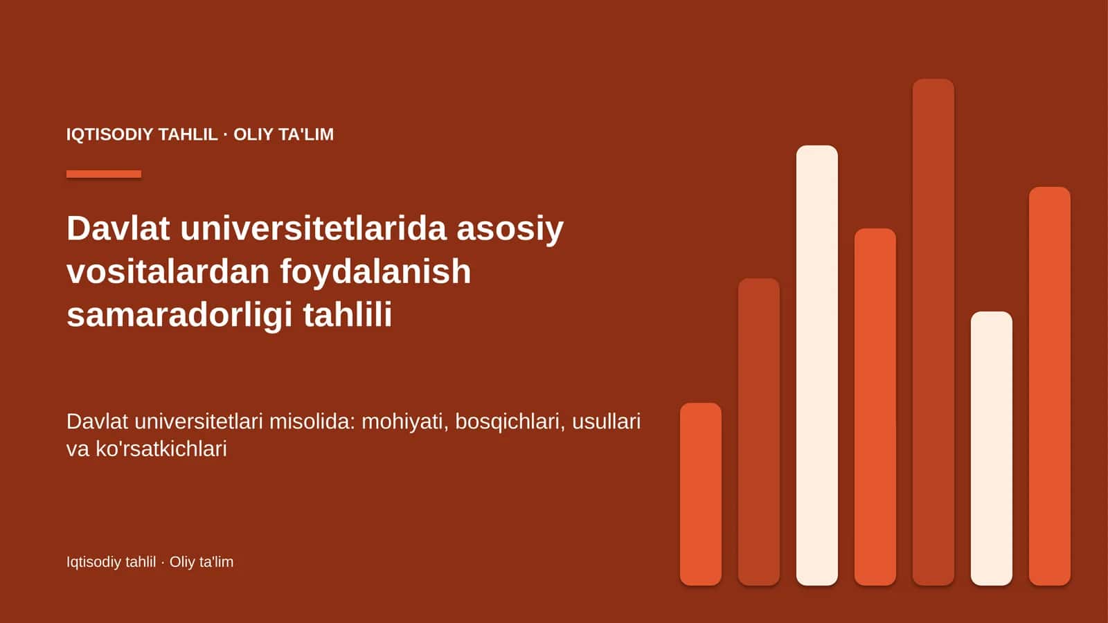 davlat universitetlarida asosiy vositalardan foydalanish samaradorligi tahlili 9454