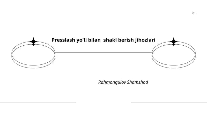 Presslash yo'li bilan shakl berish jihozlari