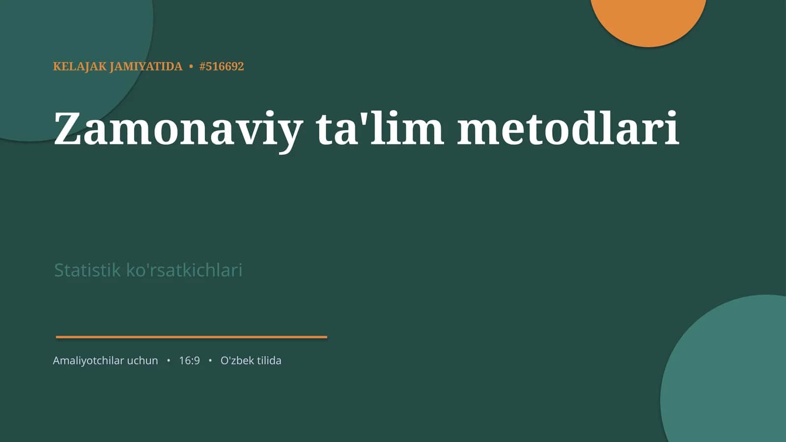 Zamonaviy ta'lim metodlari