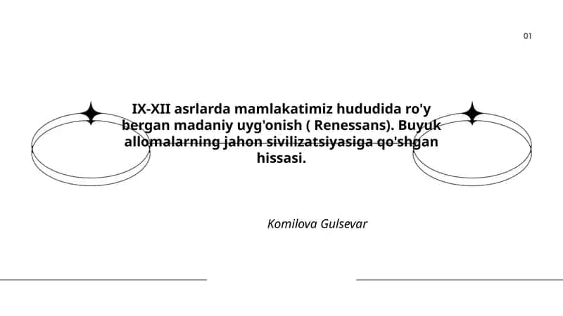 IX-XII asrlarda mamlakatimiz hududida ro'y bergan madaniy uyg'onish ( Renessans)
