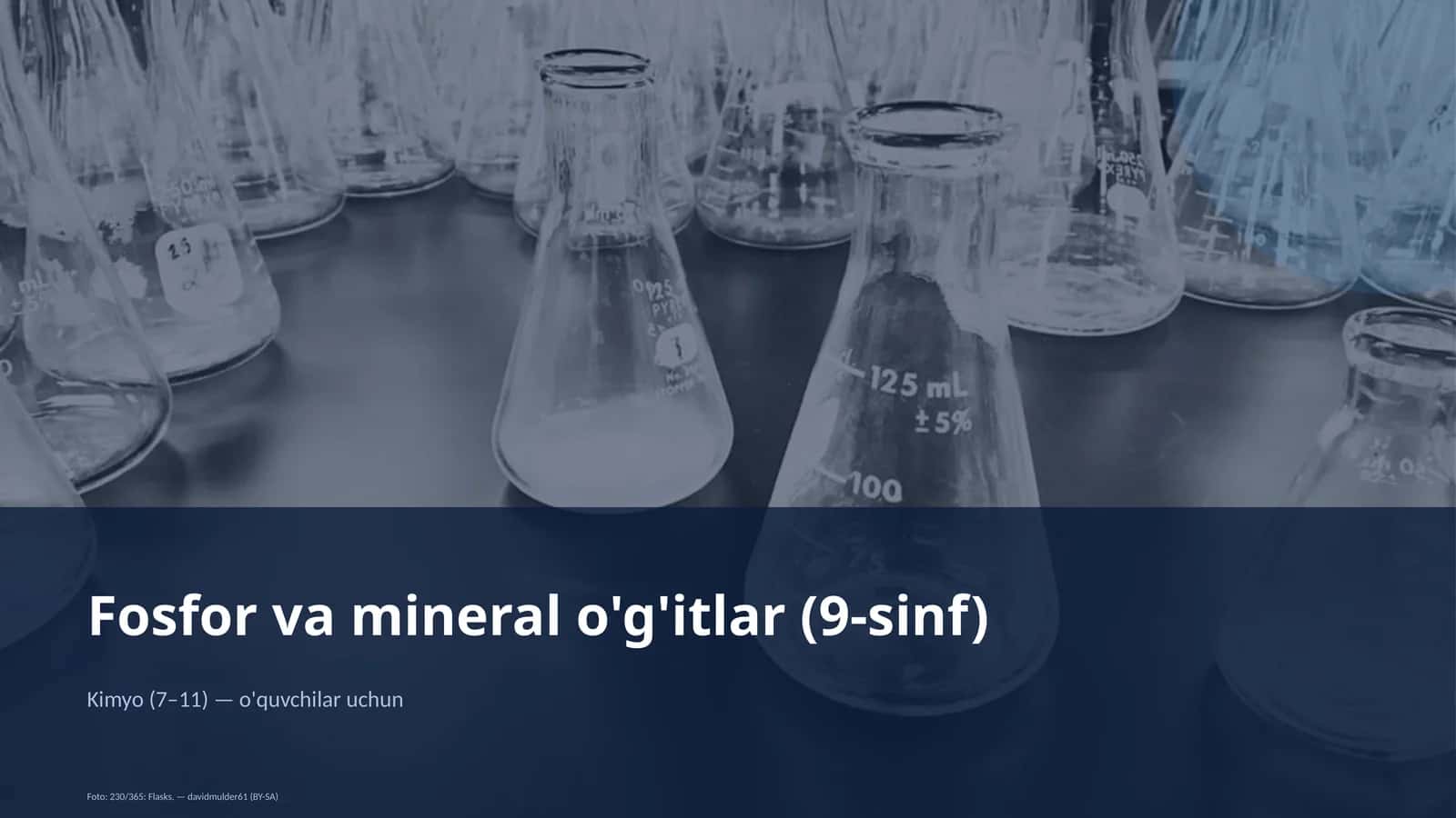 Fosfor va mineral o'g'itlar (9-sinf)
