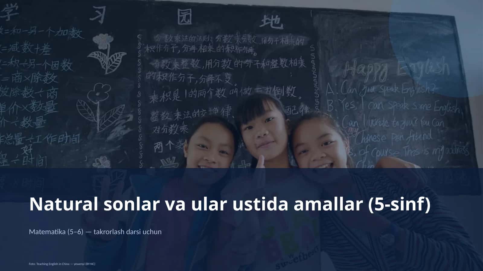 Natural sonlar va ular ustida amallar (5-sinf)