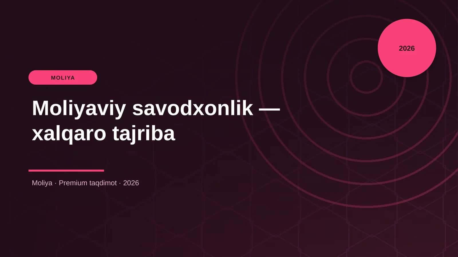 Moliyaviy savodxonlik — xalqaro tajriba