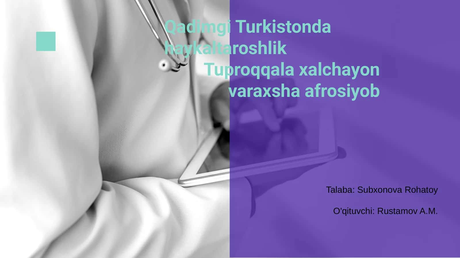 Qadimgi Turkistonda haykaltaroshlik