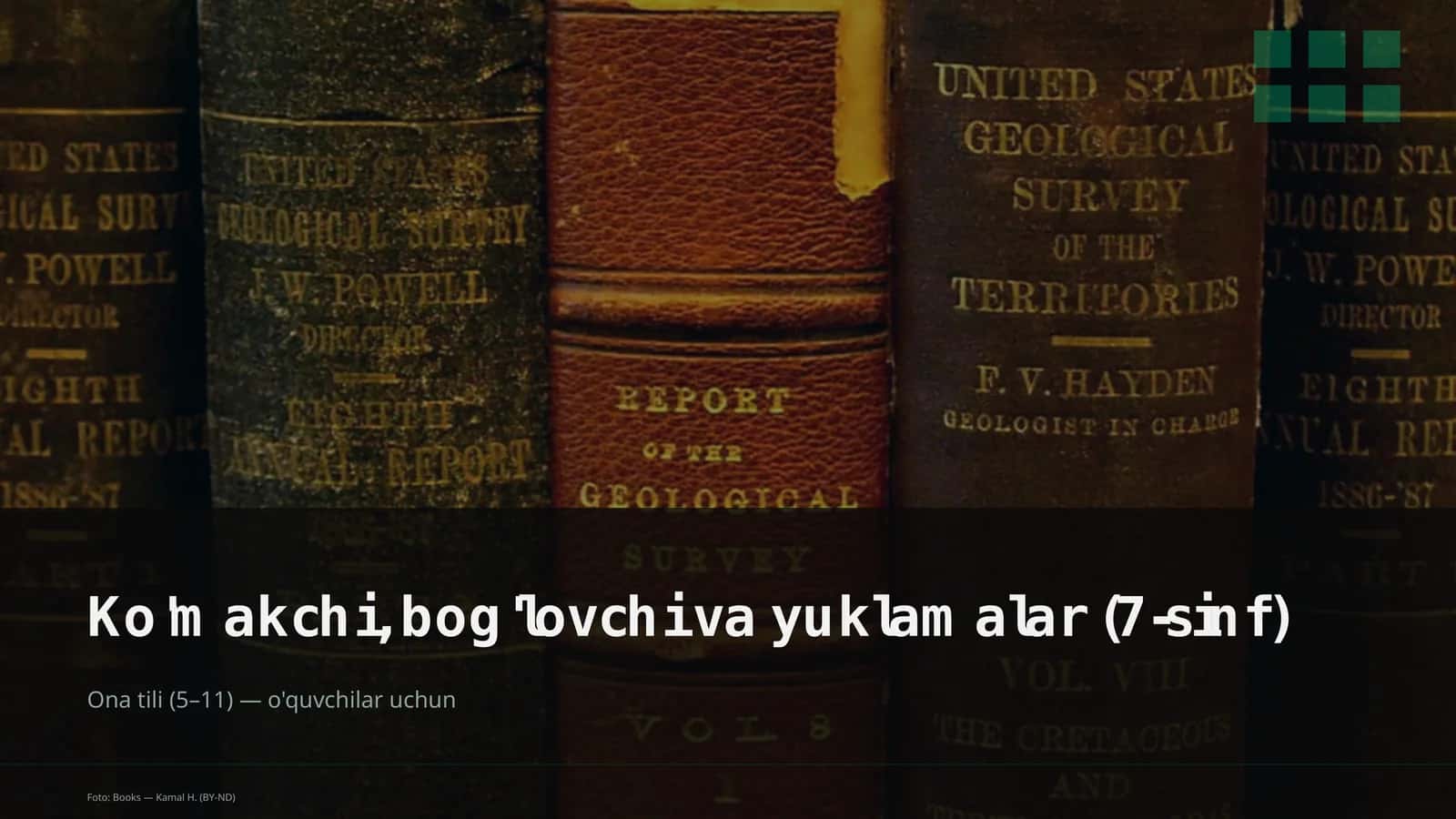 Ta'limiy maqsad: mavzu mohiyati va qoidalarini o'rgatish