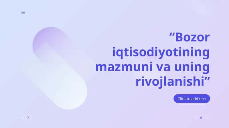 Bozor iqtisodiyotining mazmuni va xususiyatlari